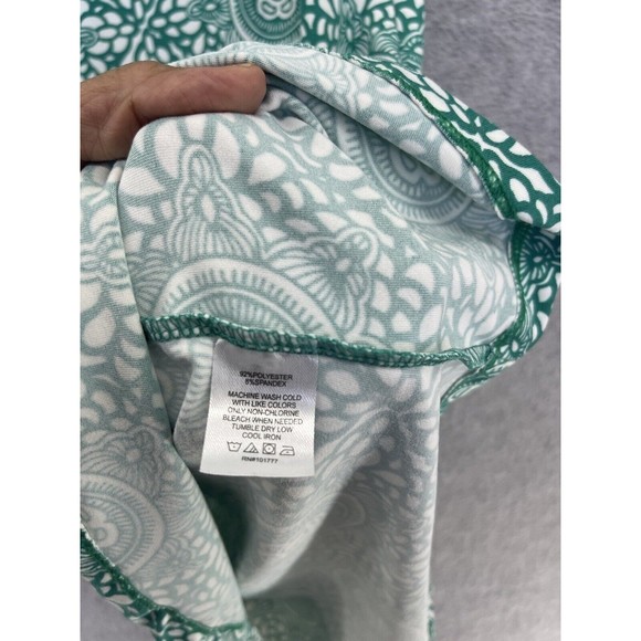 LOLA by AFG Women's Dress Pullover Green Short Sleeve A Line Activewear Small - Picture 3 of 10